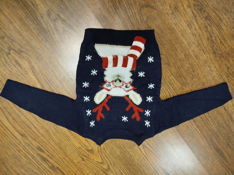 Sweterek świąteczny chłopięcy 98/104