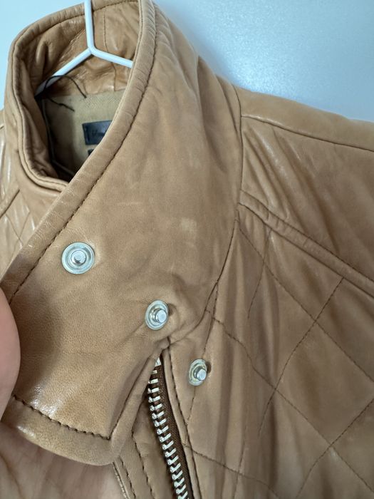 leather vest Massimo Dutti
