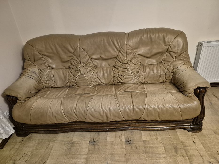 Kanapa 3 i 2 skórzane