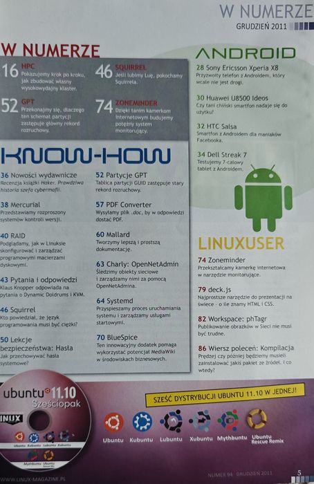Linux magazyn (IT, informatyka) nr 12/2011, 01/2011, 02/2009