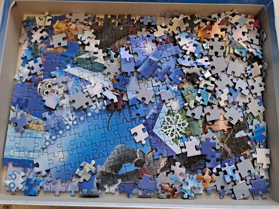 Puzzle Kraina Lodu panorama 1000 elementów.