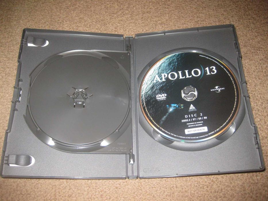 "Apollo 13" com Tom Hanks/Edição Especial com 2 DVDs e em Slidepack