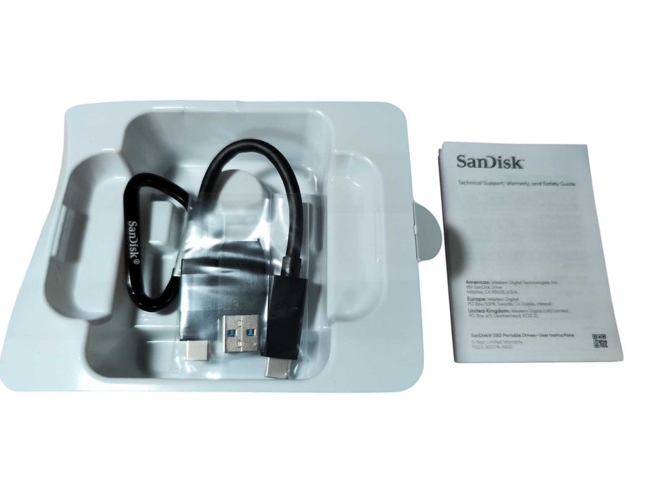 Dysk zewnętrzny SSD 2TB SanDisk Extreme Portable USB-C Jak Nowy!