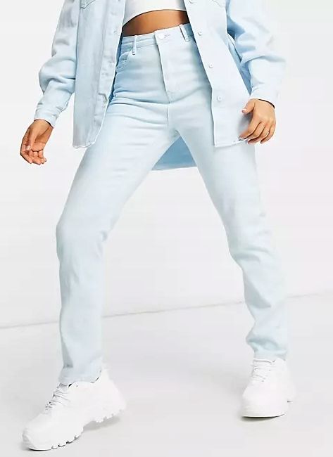 Missguided spodnie jeansowe niebieskie 38 m 1vaq