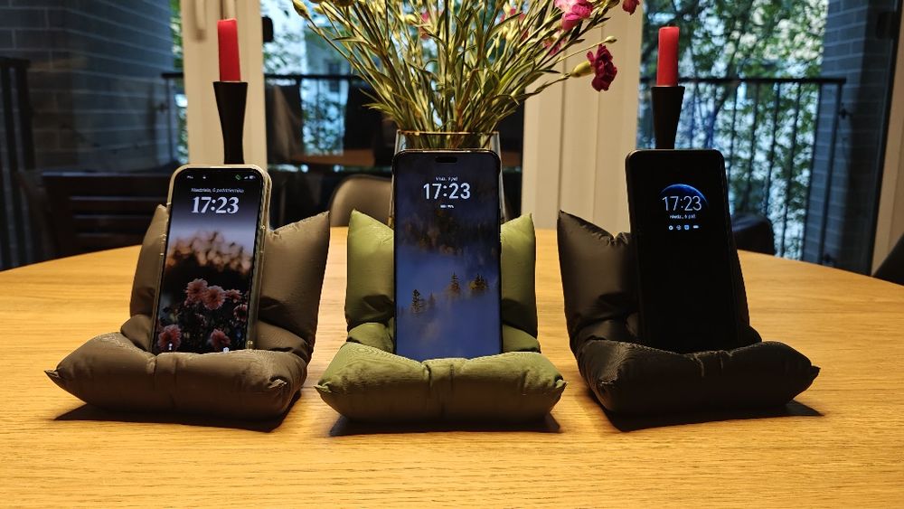 SUPER stojak/statyw na telefon w kształcie poduszki