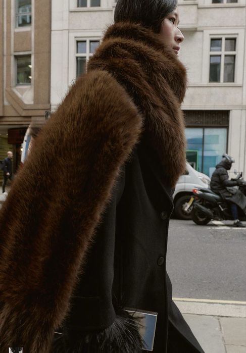 Шарф хутряний zara