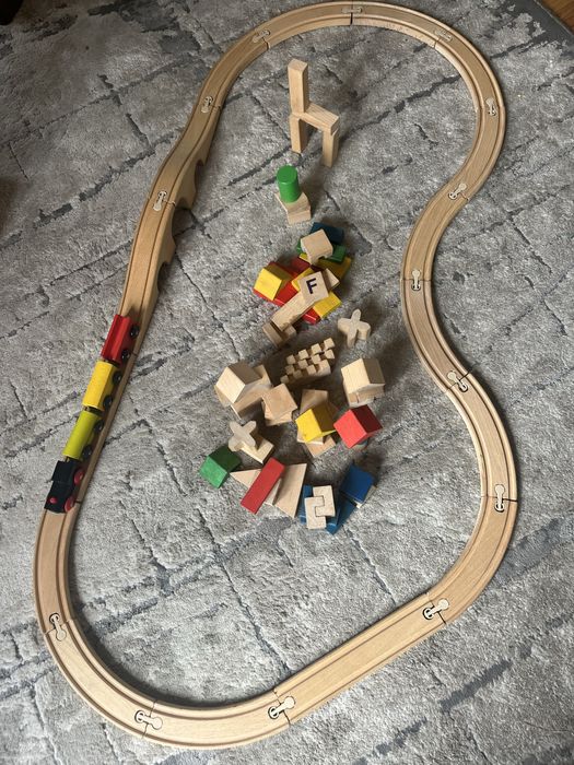 Drewniana Kolejka dla dzieci