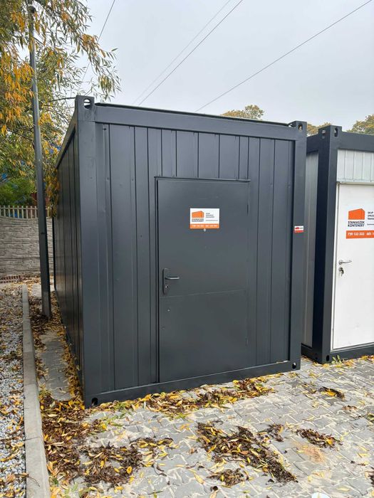 Kontener 6m/2,5m Socjalny Mieszkalny Biurowy Działka