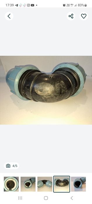 Муфта пнд  90 град 110 труба