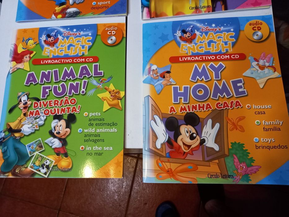 Conjunto de 4 Cds Livro Magic English