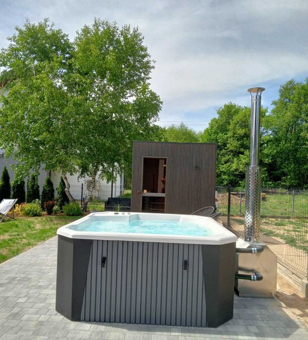 ETNA 5osobowe Jacuzzi Jakość PREMIUM! Balia ogrodowa gorąca beczka!SPA