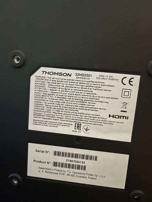 Thomson 32HD3301