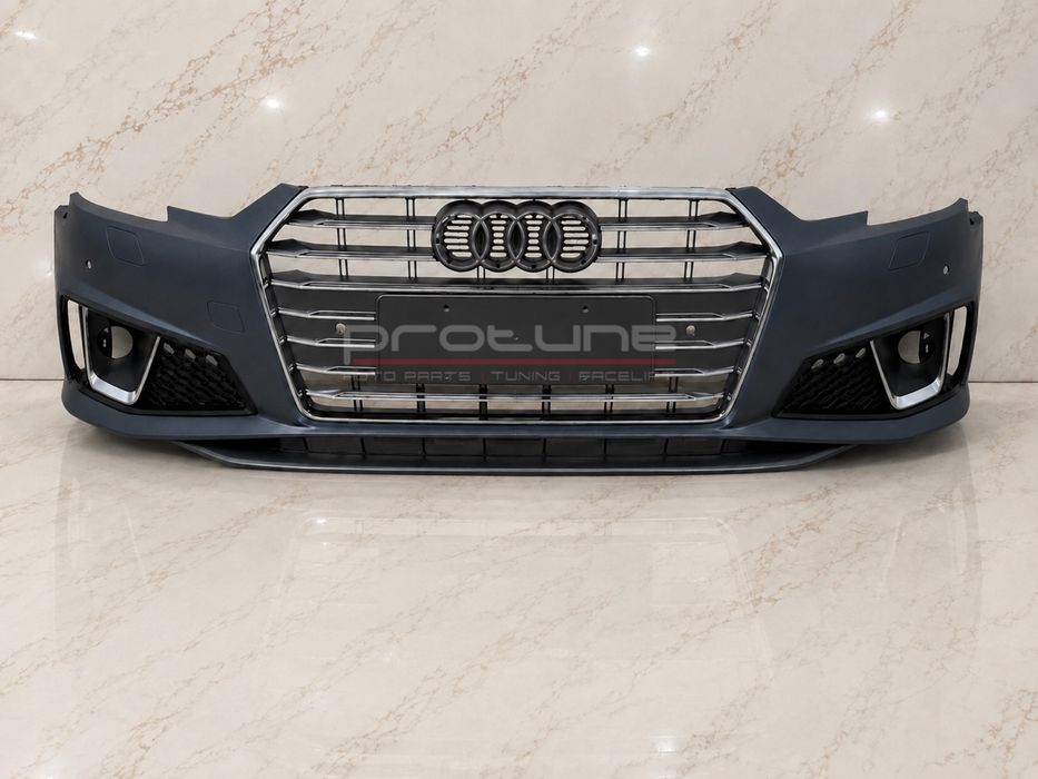 Бампер передний S4 S-Line 2019 для AUDI A4 B9 2016-2019 Решетка радиатора Губа Сетка Решетка Сетки Решетки