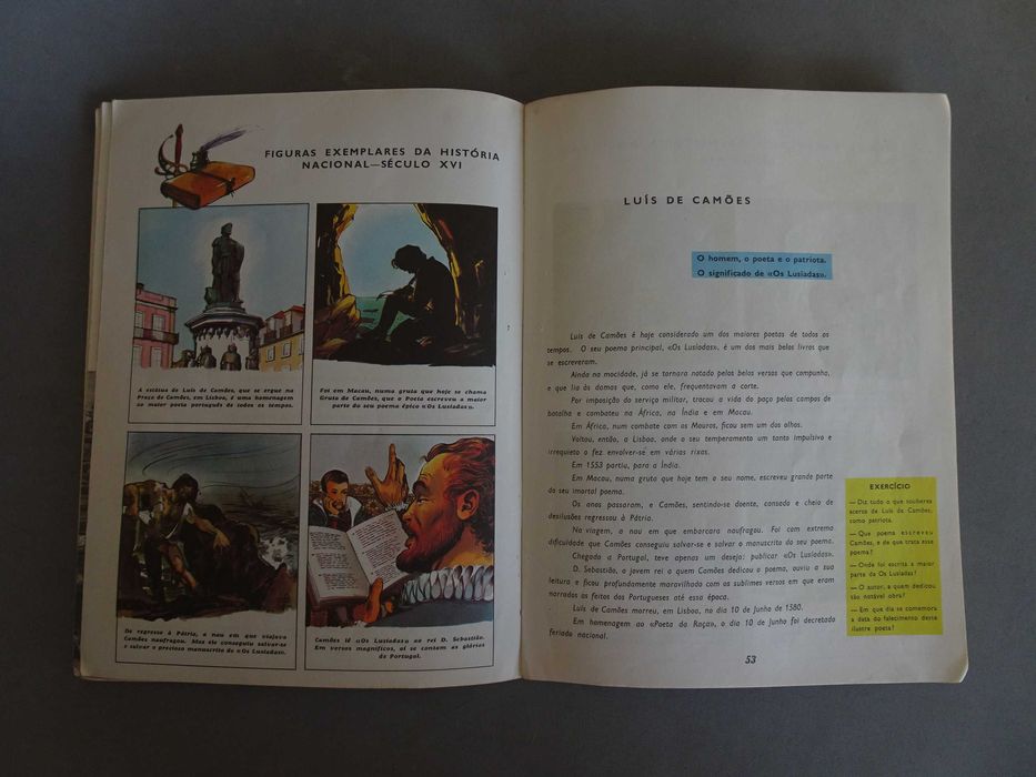 Livro Pedro de Carvalho História de Portugal para a 4ª classe 1968