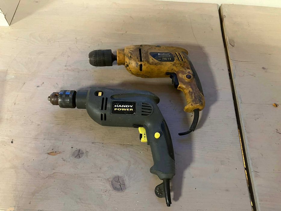 2 wiertarki, einhell i handy power, na części