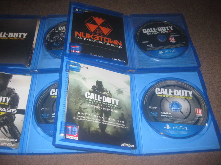 6 Jogos da Saga "Call Of Duty" para Playstation 4 em Estado Impecável!
