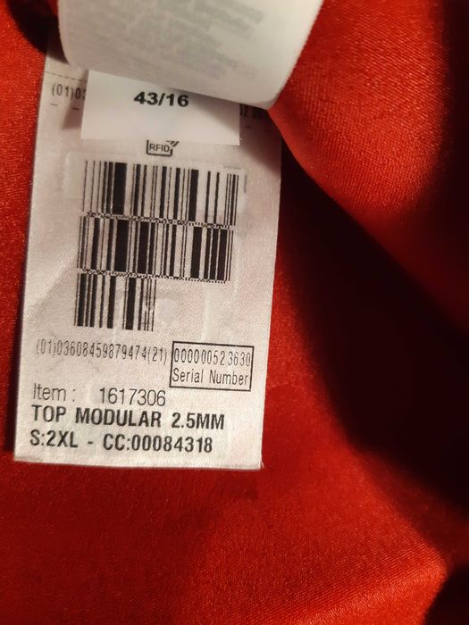 Colete em Neoprene 2XL - 2,5mm