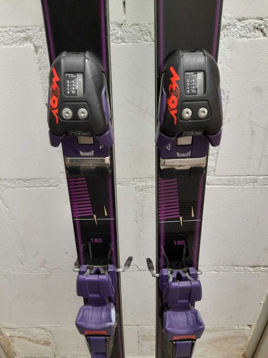 Narty zjazdowe Rossignol R1 dł 180 cm + wiązania Marker M29