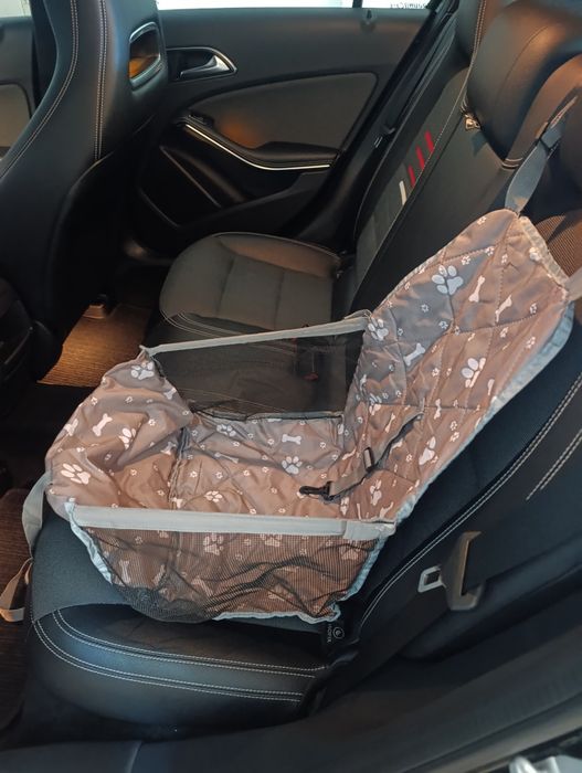 Cadeira ou cestinnho  para o animal ir mais confortável no carro