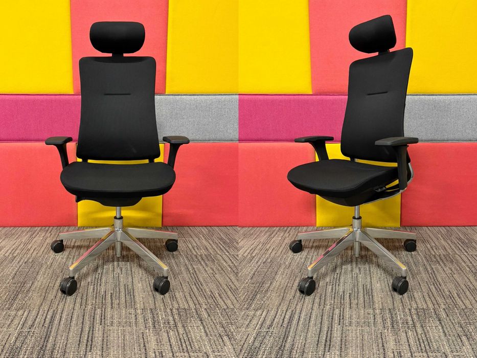 Fotel biurowy krzesło obrotowe Profim Violle czarny okazja!