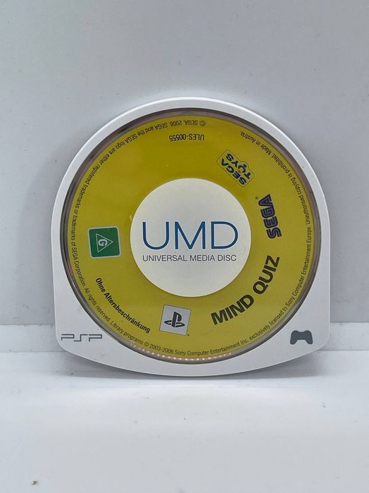 SEGA Mind Quiz PSP (sama gra) Po Angielsku