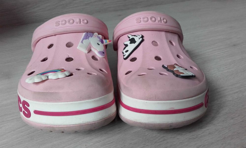 Klapki Crocsy ok. 30 (C13) oryginalne różowe Kozanów