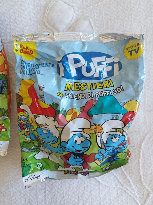 conjunto de dois Smurfs estrumpfes