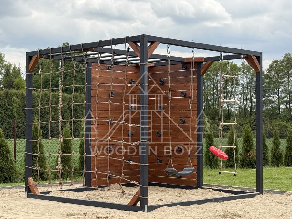 PROMOCJA - Plac zabaw - Jasiek - Drewniany - Małpi gaj - Duży