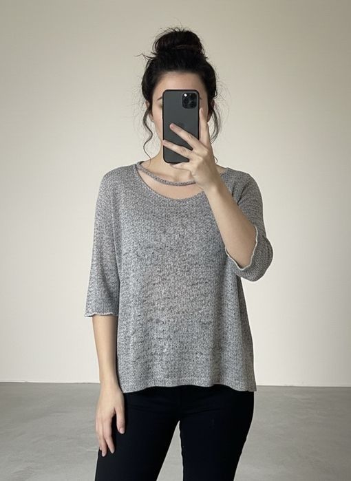Szary cienki sweterek H&M rozm S
