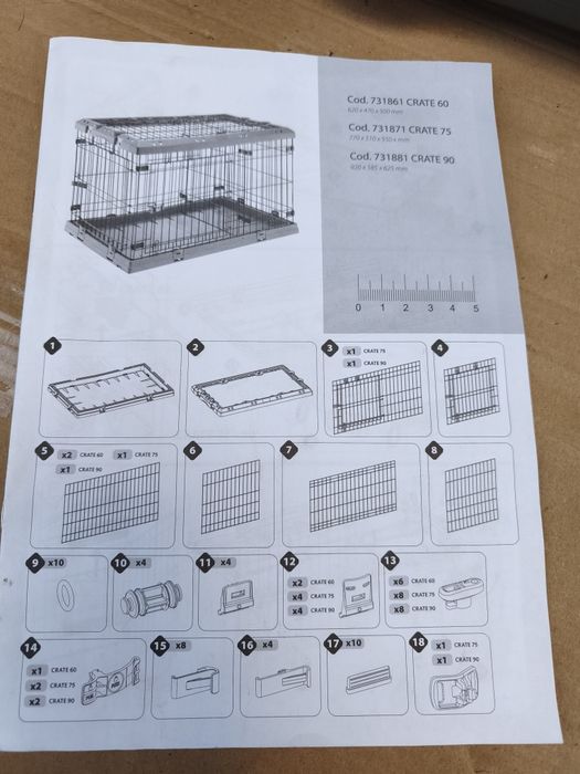 Klatka dla psów Ferplast Superior 90 - 92x58x62,5 cm