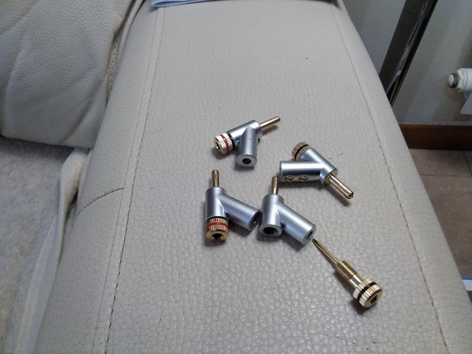 Fichas bananas NOVAS para cabos Hi FI Últimas (8) Preço fixo