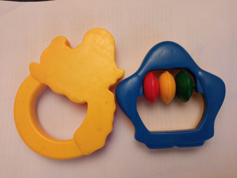 Grzechotki vintage. Zabawki dla niemowlaka. PRL.