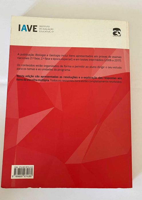 Livro Iave Biologia e Geologia (Exame 11º ano)