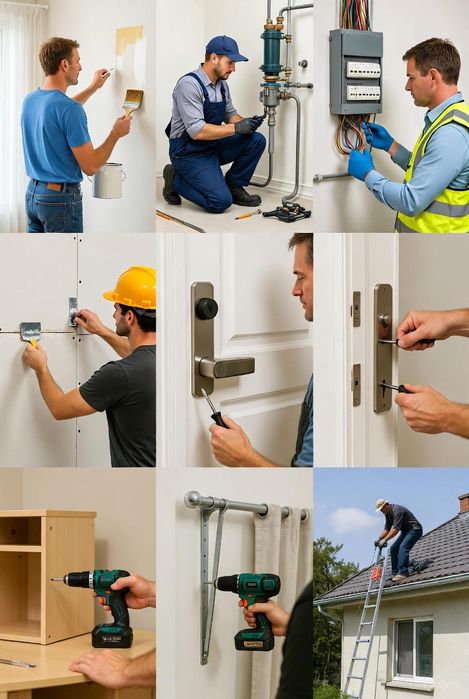 MANUTENÇÃO, PLADUR, PINTURA... Preços baixos
Serviços executad