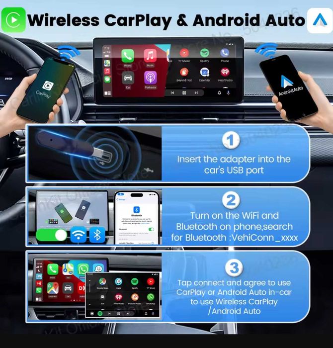 Carlinkit Mini Ultra 2025 - Адаптер беспроводного CarPlay/Android Auto
