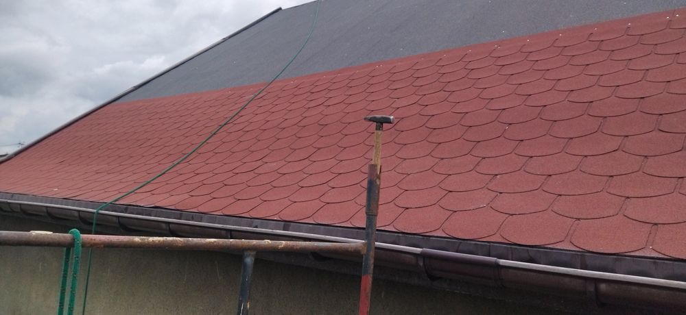 Dach gonty bitumiczne papy termozgrzewalne malowanie dachów