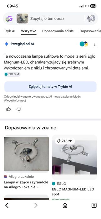 Lampa sufitowa Eglo Magnum
