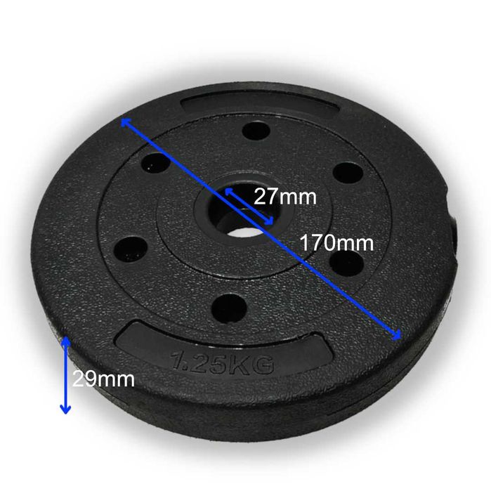 Obciążenie 1,25 kg talerz bitumiczny kompozytowy