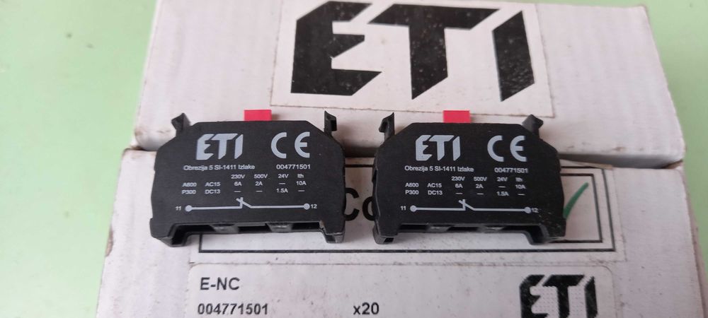 Блок контактов  ETI CES   E-NO  E-NC  Lovato LPX