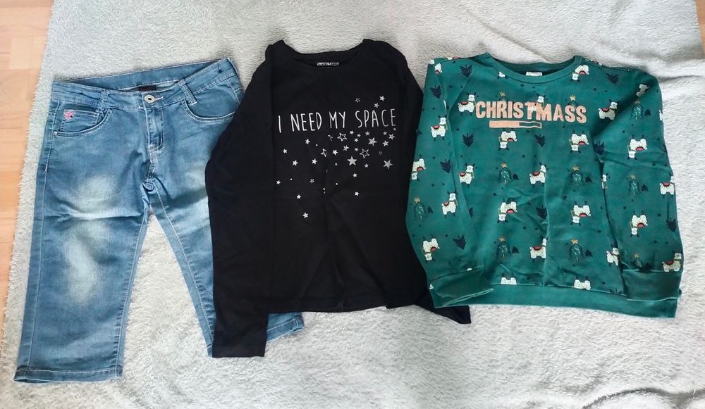 Zestaw ubrań dla dziewczynki 146/152