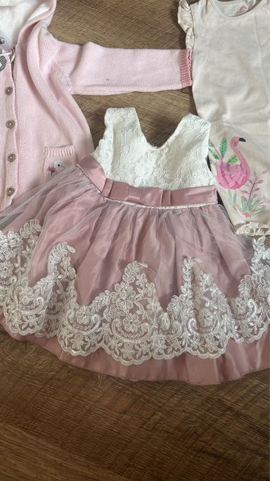 Лот дитячого одягу 6-12 міс святкова сукня на 12 міс, 1 рік пісочник