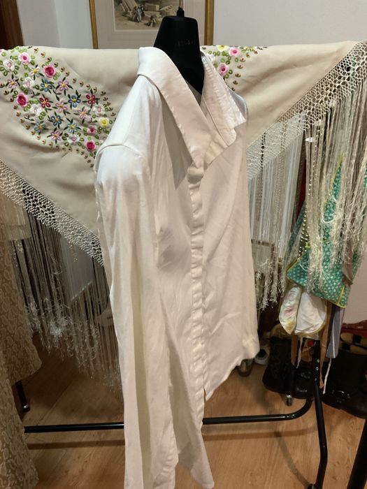 Blusa branca algodao t s