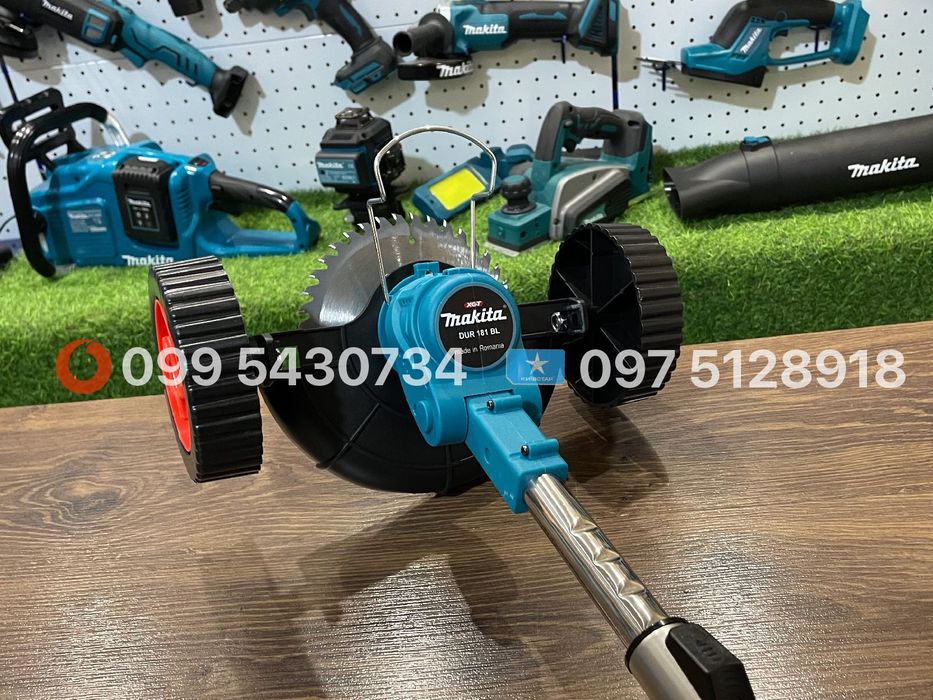 Акумуляторна коса Makita DUR 181 BL +колещата косарка тримммер для сад