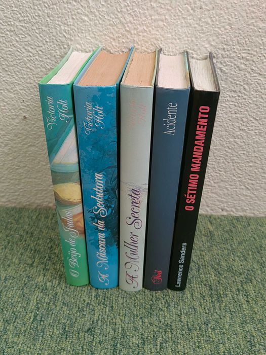 Lote 5 Livros Romance Capa Dura Círculo de Leitores (Victoria Holt, Danielle Steel, Lawrence Sanders)