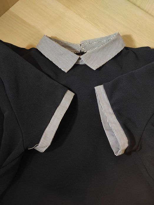 Vestido curto canelado