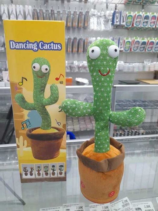 Brinquedo Cacto Dançante e Imitador de Voz