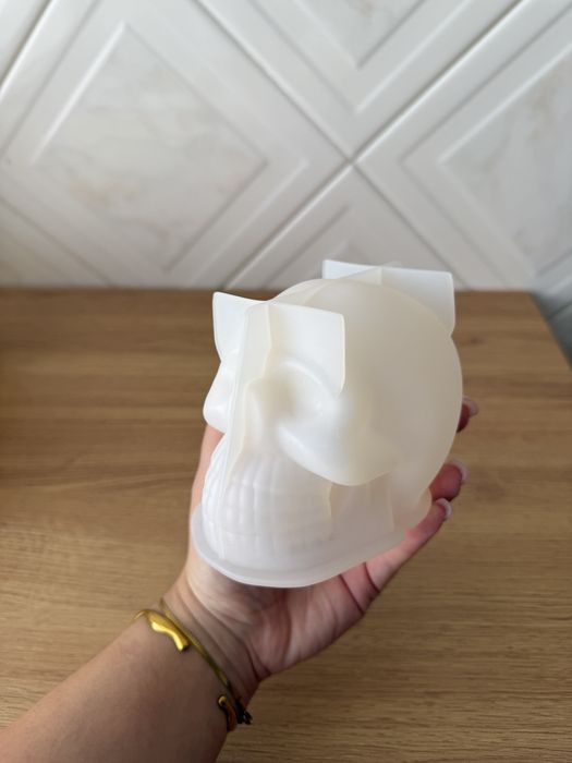 Molde para vela de caveira