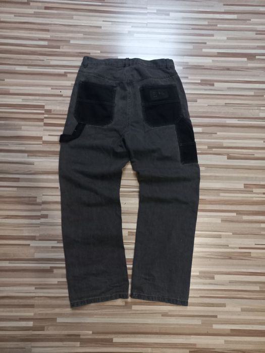 Czarne baggy jeans szerokie spodnie Esprit