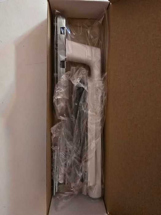 Klamka do okna przesuwnego HST - FKS 508 biała/ciemnoszara - NOWA