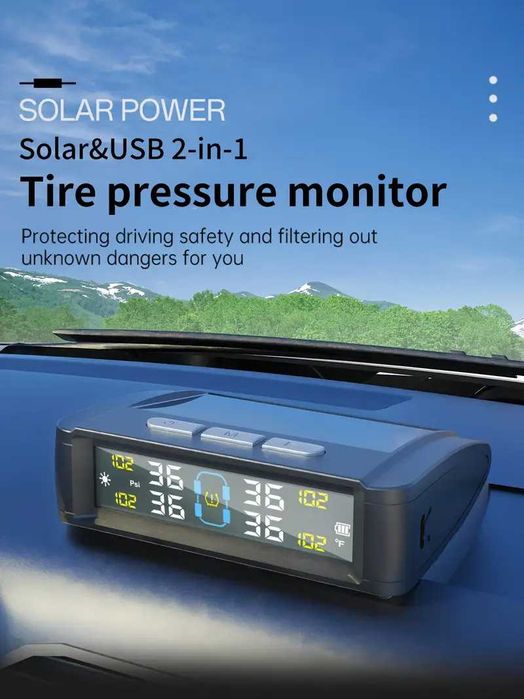 Система мониторинга давления и температуры в шинах автомобиля